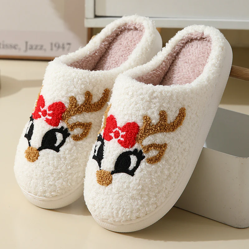 Chaleur Douillette - Chaussons en coton mignons de Noël pour couples – Image 9
