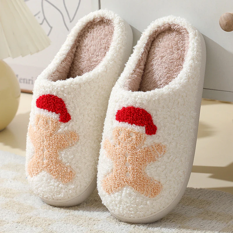 Chaleur Douillette - Chaussons en coton mignons de Noël pour couples – Image 6