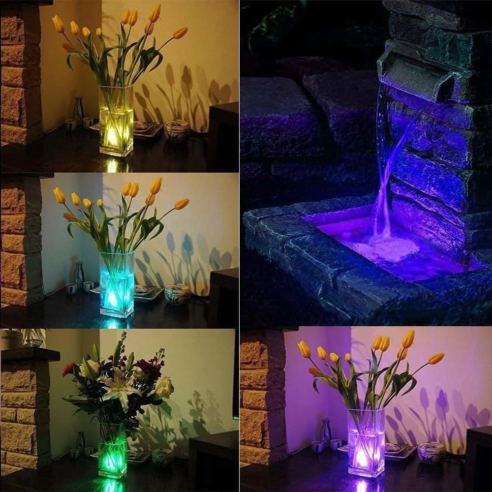 5 Lampes Submersibles Rechargeables avec Télécommande - Piscine Baignoire Spa et Décoration – Image 9