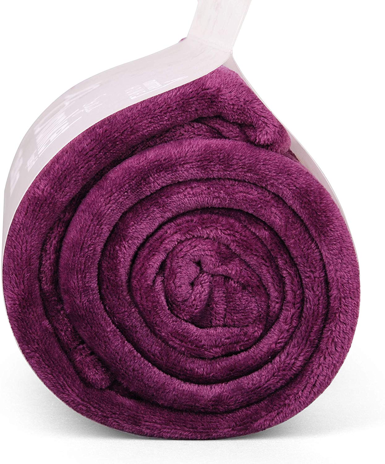 Plaid Polaire Violet Chaud – Image 5