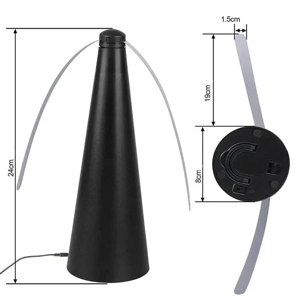 Appareil de table anti mouches et insectes - Ventilateur répulsif – Image 9