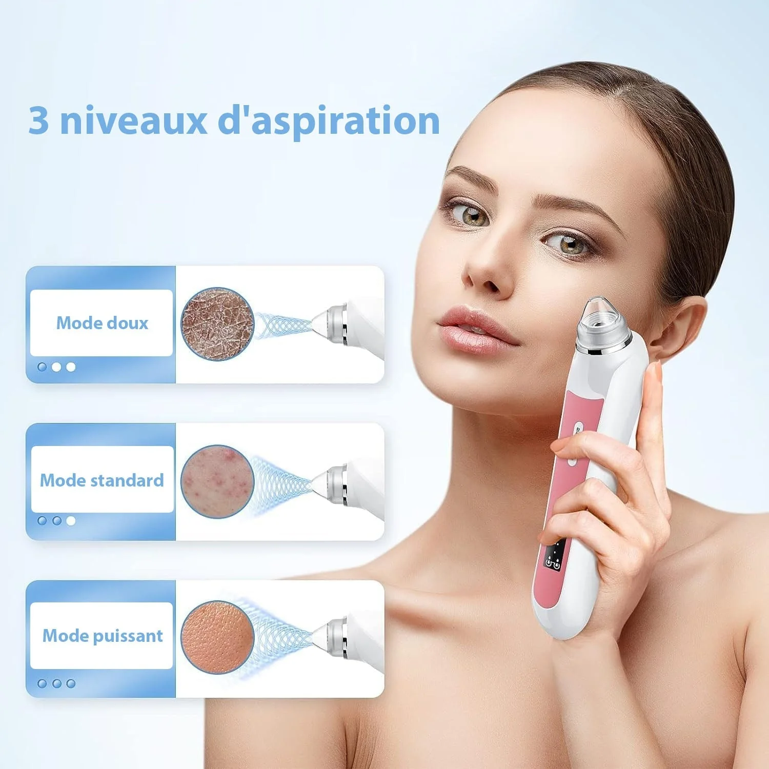 Aspirateur Point Noir avec Camera - Extracteur de Comédons & Nettoyeur de Pores Professionnel – Image 6