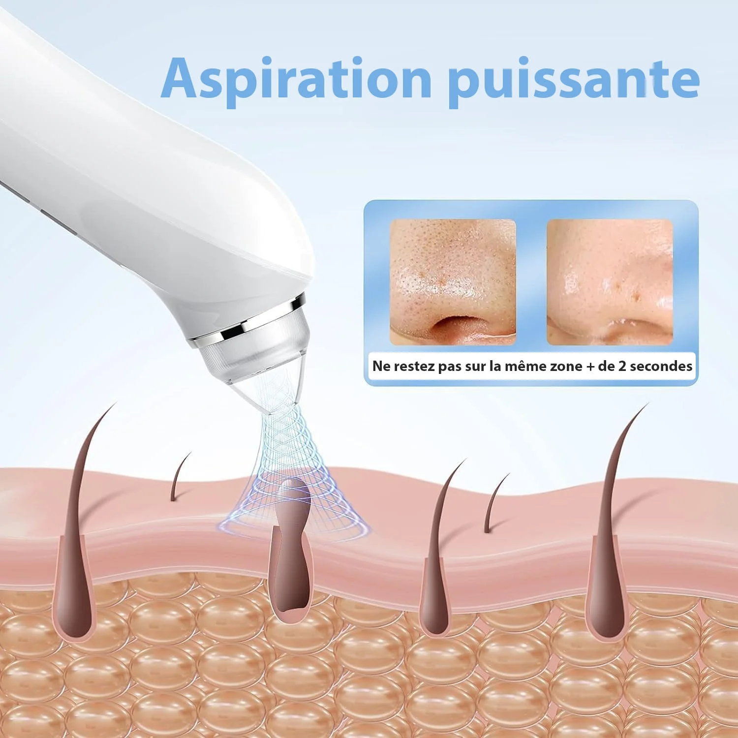 Aspirateur Point Noir avec Camera - Extracteur de Comédons & Nettoyeur de Pores Professionnel – Image 5