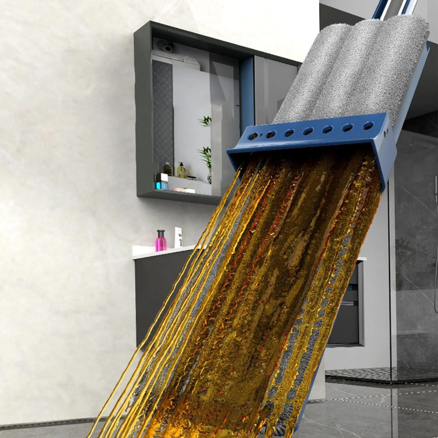 Balai plat microfibre mains libres – Image 9