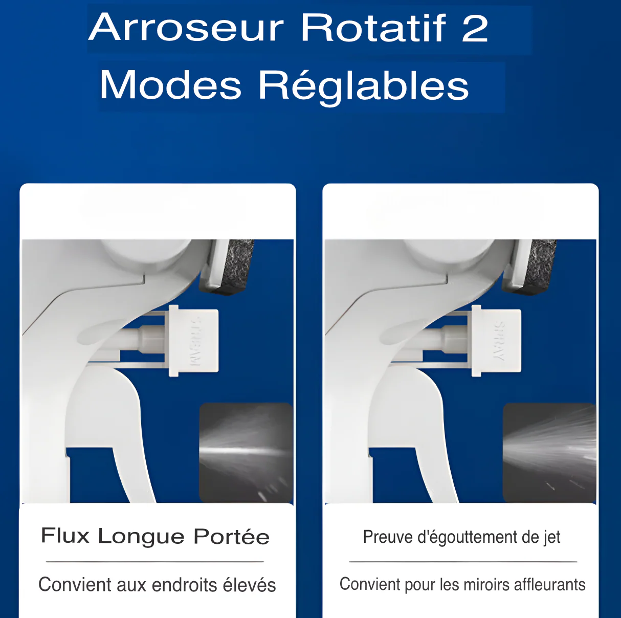 Brosse de nettoyage pour verre avec pulvérisation d'eau – Image 5