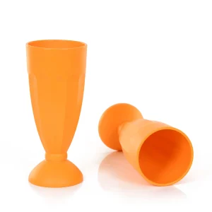 Verres en Plastique Incassables 440ml pour Crème Glacée (Collection Bold, Lot de 4)