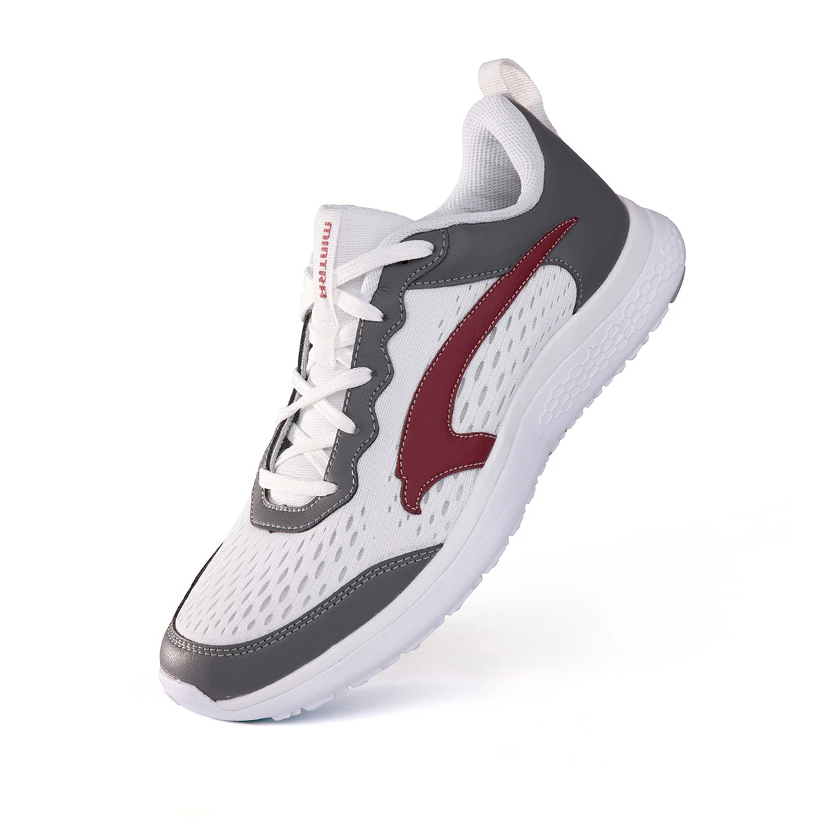Mintra Edge - Chaussures de running - Femmes - Blanc/Gris/Bordeaux – Image 3