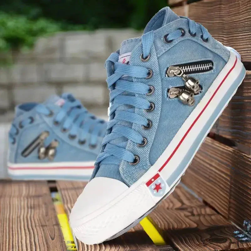 Daisy | Baskets en denim élégantes à porter au quotidien – Image 2