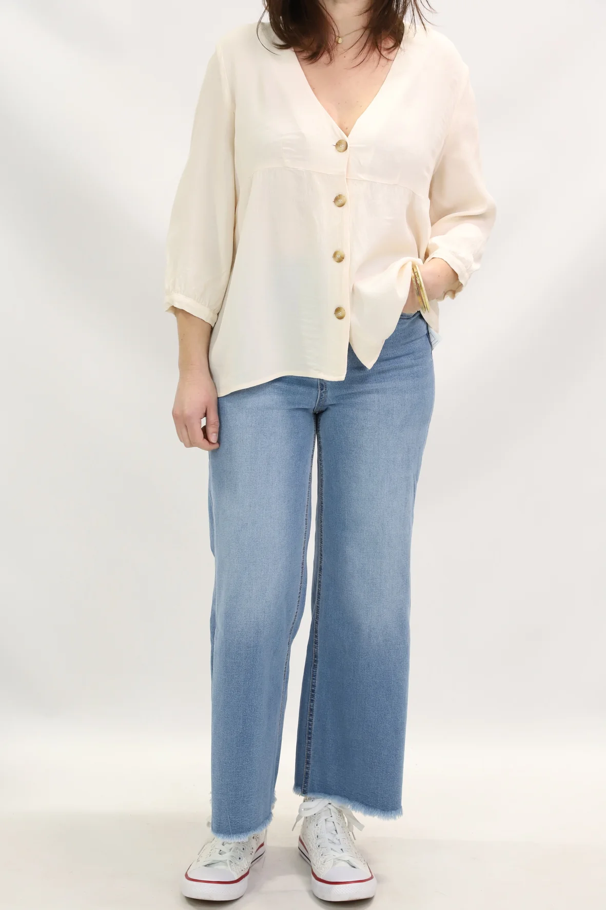 Blouse beige rosé Ba&sh Taille S – Image 3