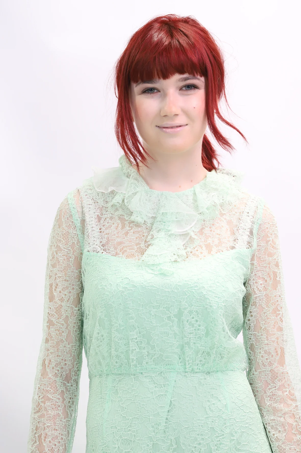 Robe vert d'eau en dentelle Sandro Tailles XS,S,M - NEUF – Image 2