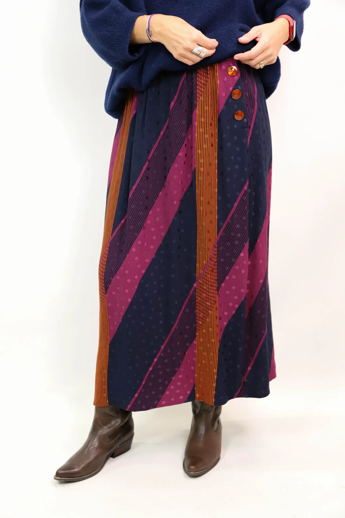 Jupe longue multicolore DPH Taille XS – Image 3