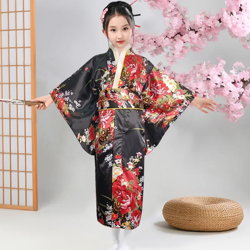 Kimono Japonais Petite Fille Satin/Polyester – Image 5