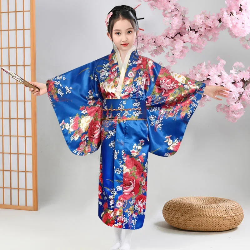Kimono Japonais Petite Fille Satin/Polyester – Image 6