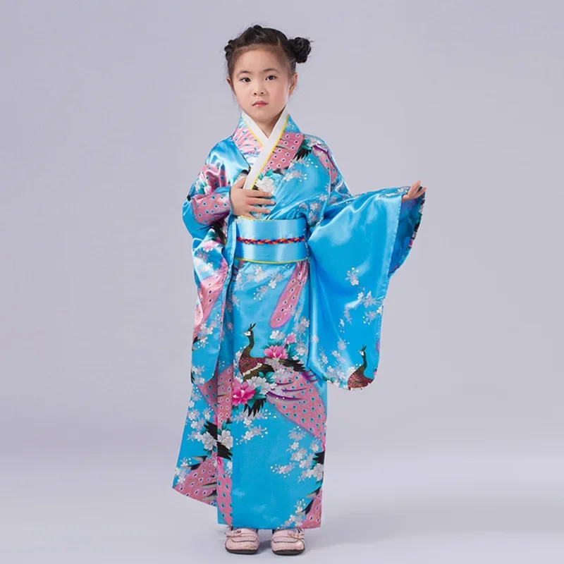 Kimono Japonais Petite Fille Satin/Polyester – Image 7