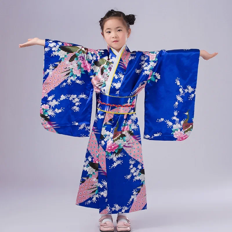 Kimono Japonais Petite Fille Satin/Polyester – Image 8
