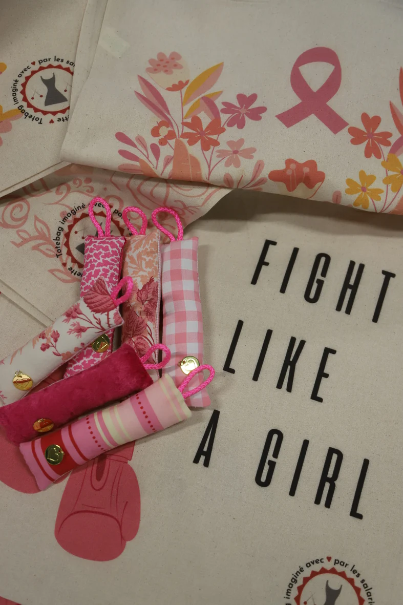 Porte clé OCTOBRE ROSE Fringuette La Ligne – Image 3