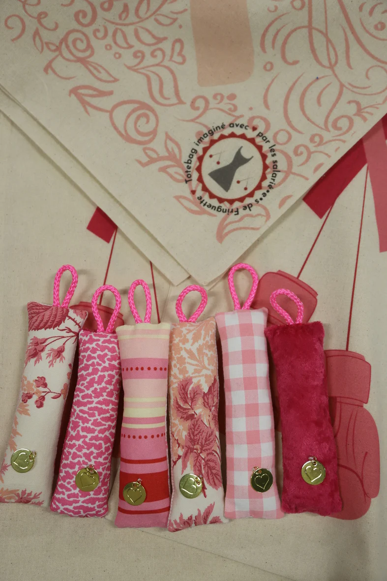 Porte clé OCTOBRE ROSE Fringuette La Ligne – Image 2