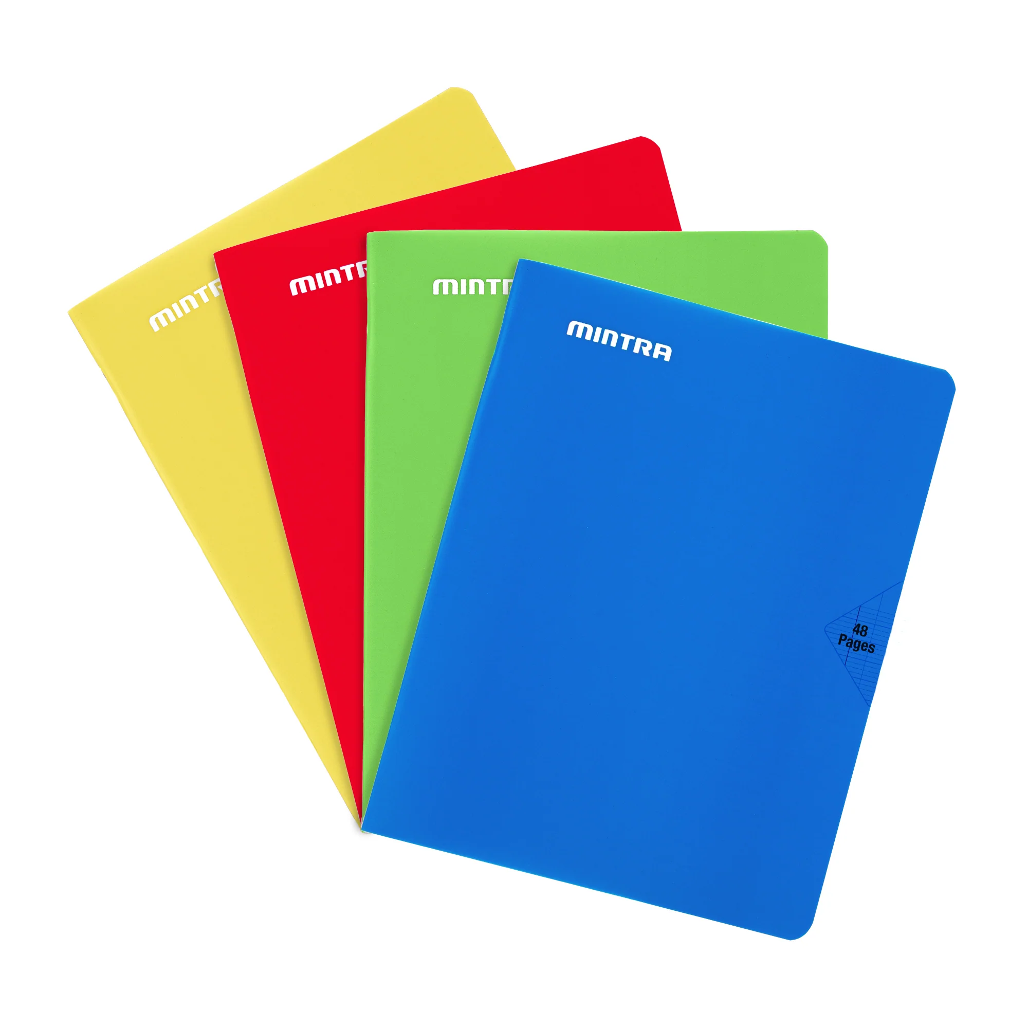 Mintra Cahiers 17X22 - Agrafé - Grands carreaux Seyès - Couverture plastique