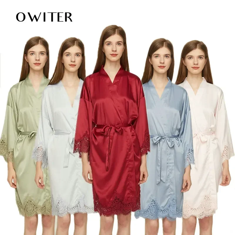 Peignoir Court Femme Satin