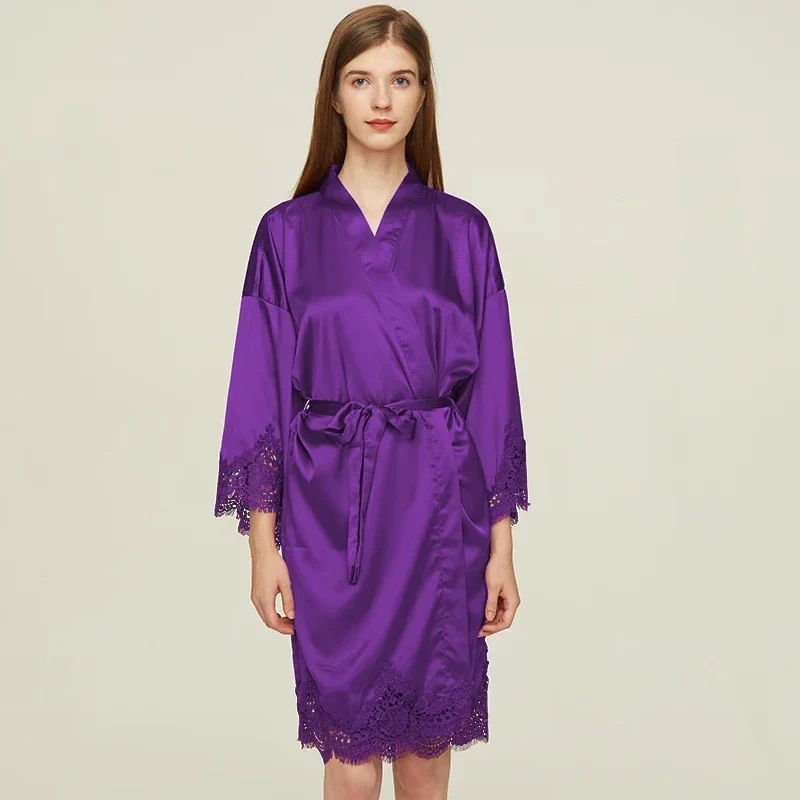 Peignoir Court Femme Satin – Image 6