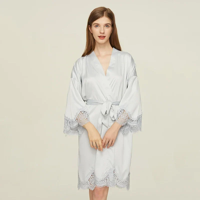Peignoir Court Femme Satin – Image 9