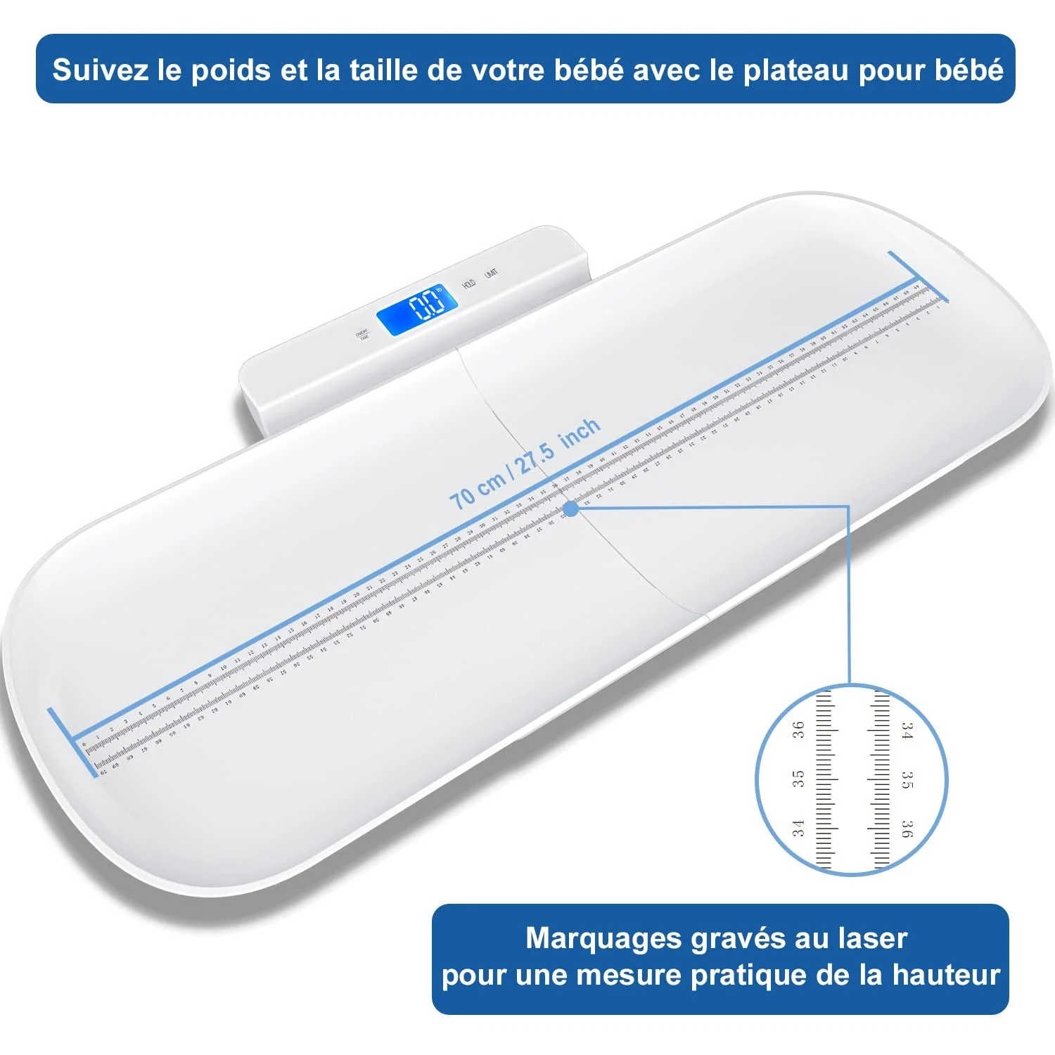 Pèse-Bébé Précis - Balance Multifonctionnelle avec Plateau Amovible - Précision 10g – Image 7