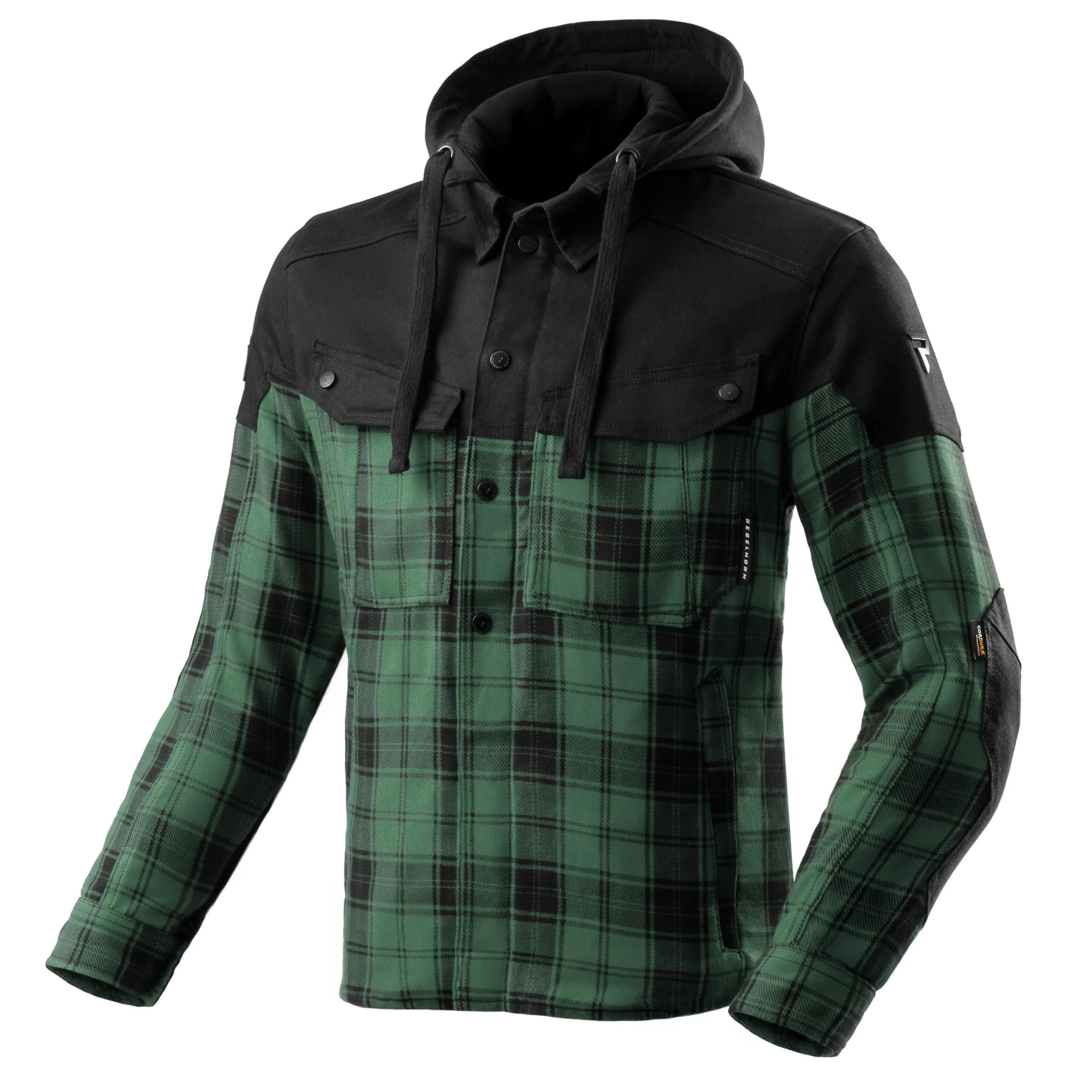 Shifter Noir/Vert Chemise Moto