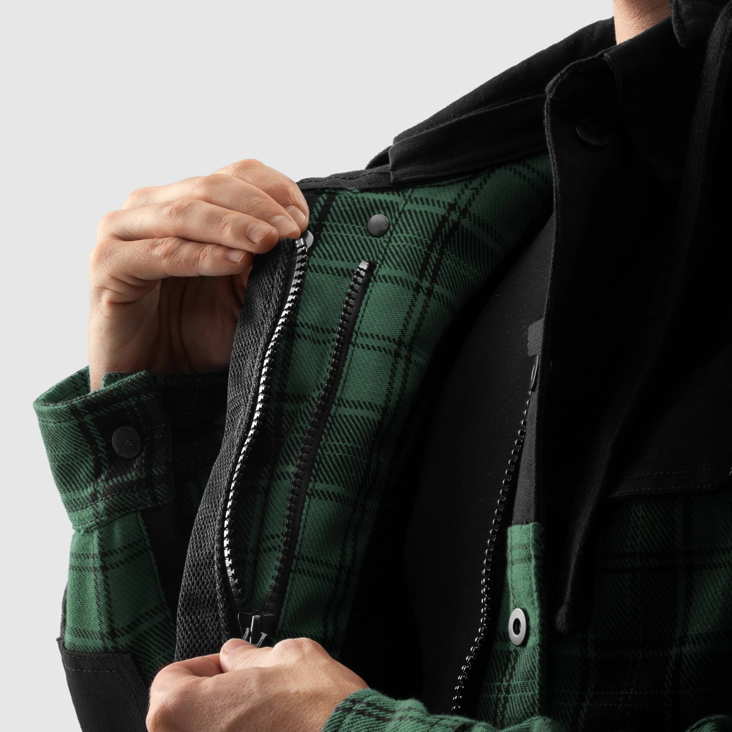 Shifter Noir/Vert Chemise Moto – Image 5