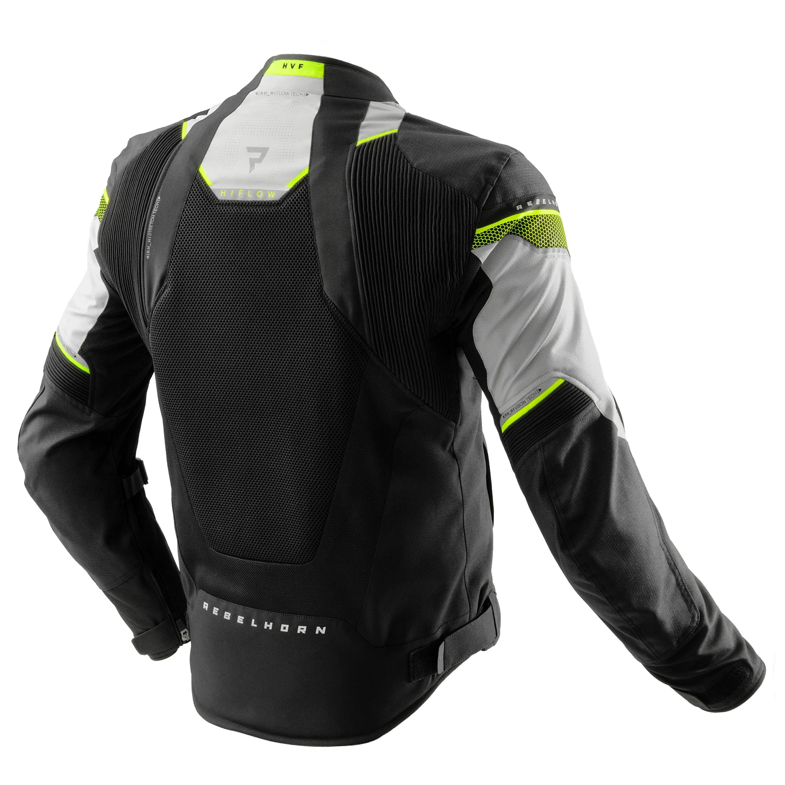 Rebelhorn Hiflow V Black/Grey/Fluo Veste Textile – Image 2