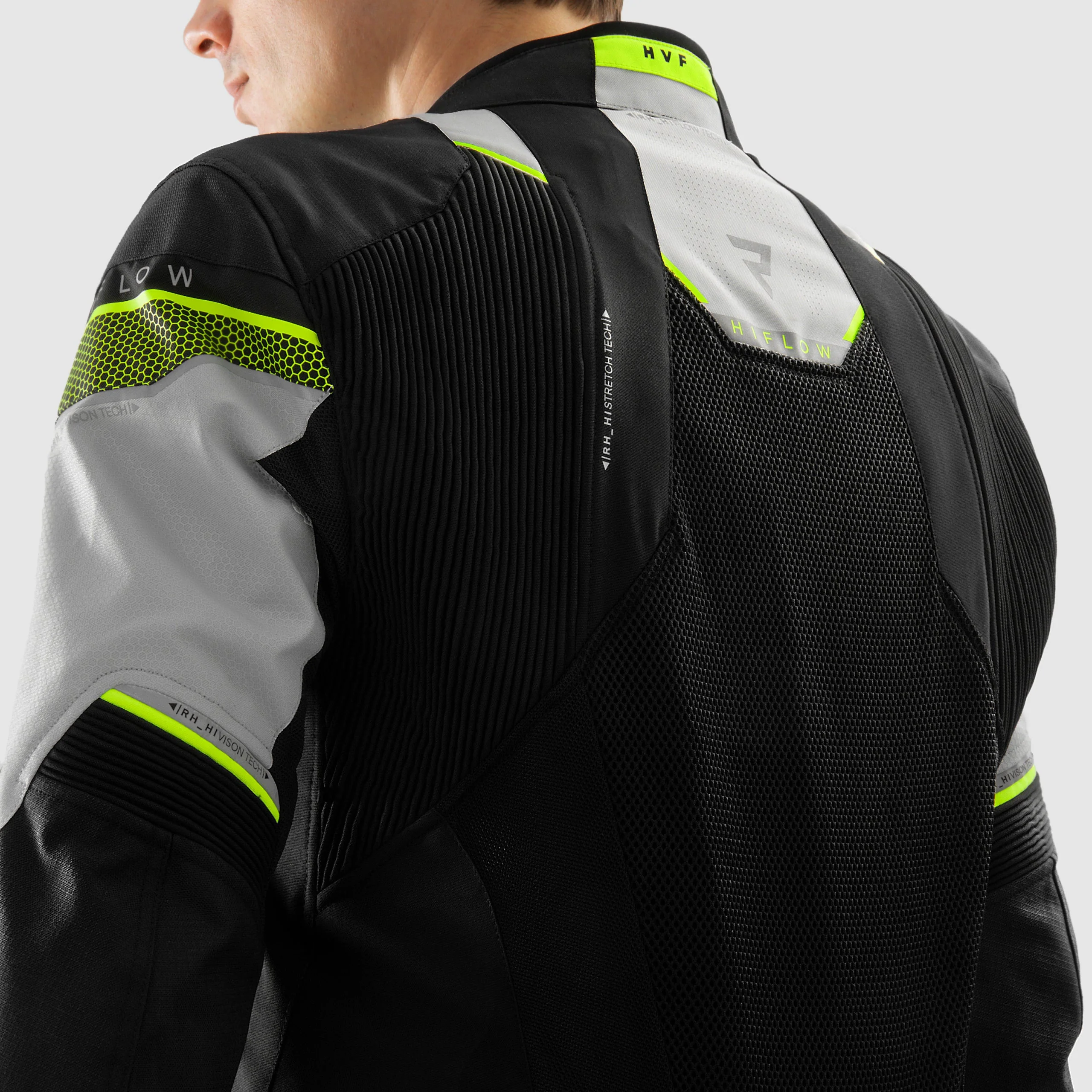 Rebelhorn Hiflow V Black/Grey/Fluo Veste Textile – Image 6