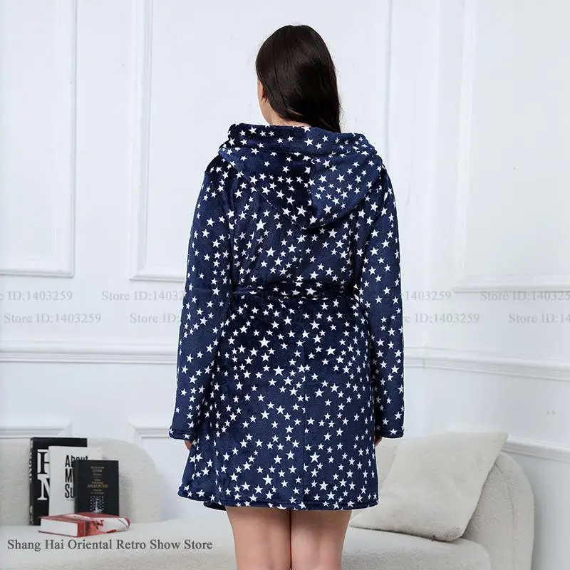 Peignoir Femme Noël Flanelle Grande taille – Image 4