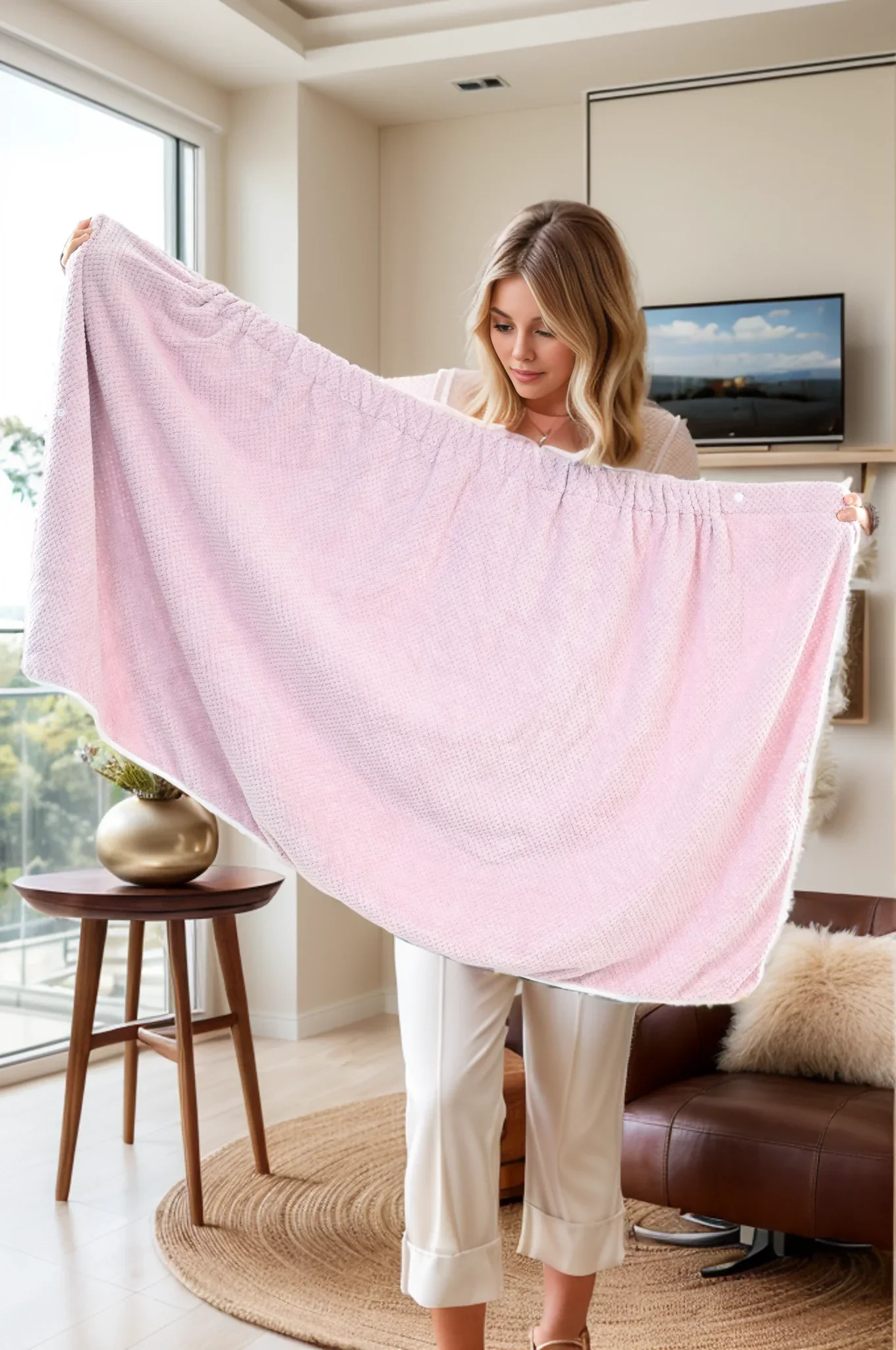 Serviette de Bain/Peignoir Polyester Femme – Image 6