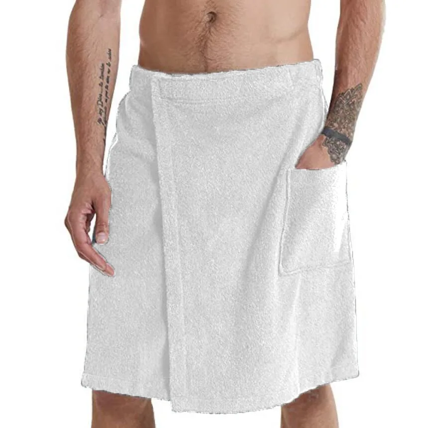 Serviette de Bain Homme en tissu polaire avec poche – Image 5