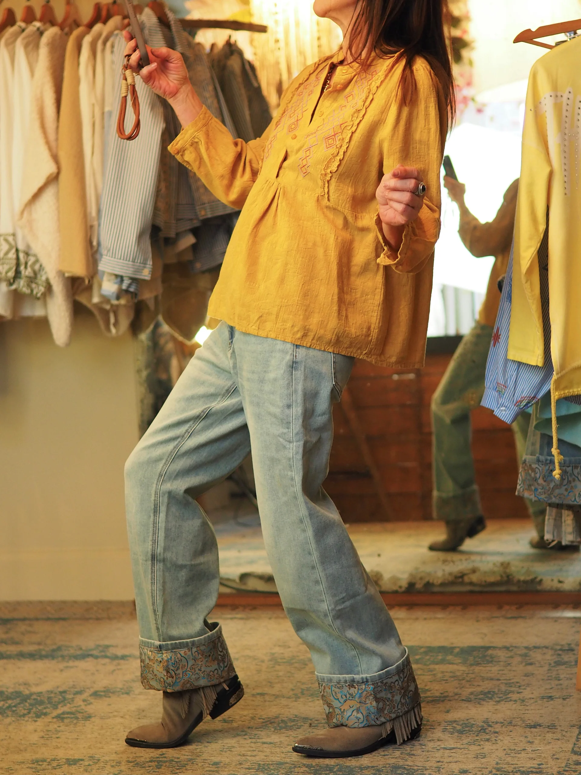 Blouse Hésita safran – Image 3