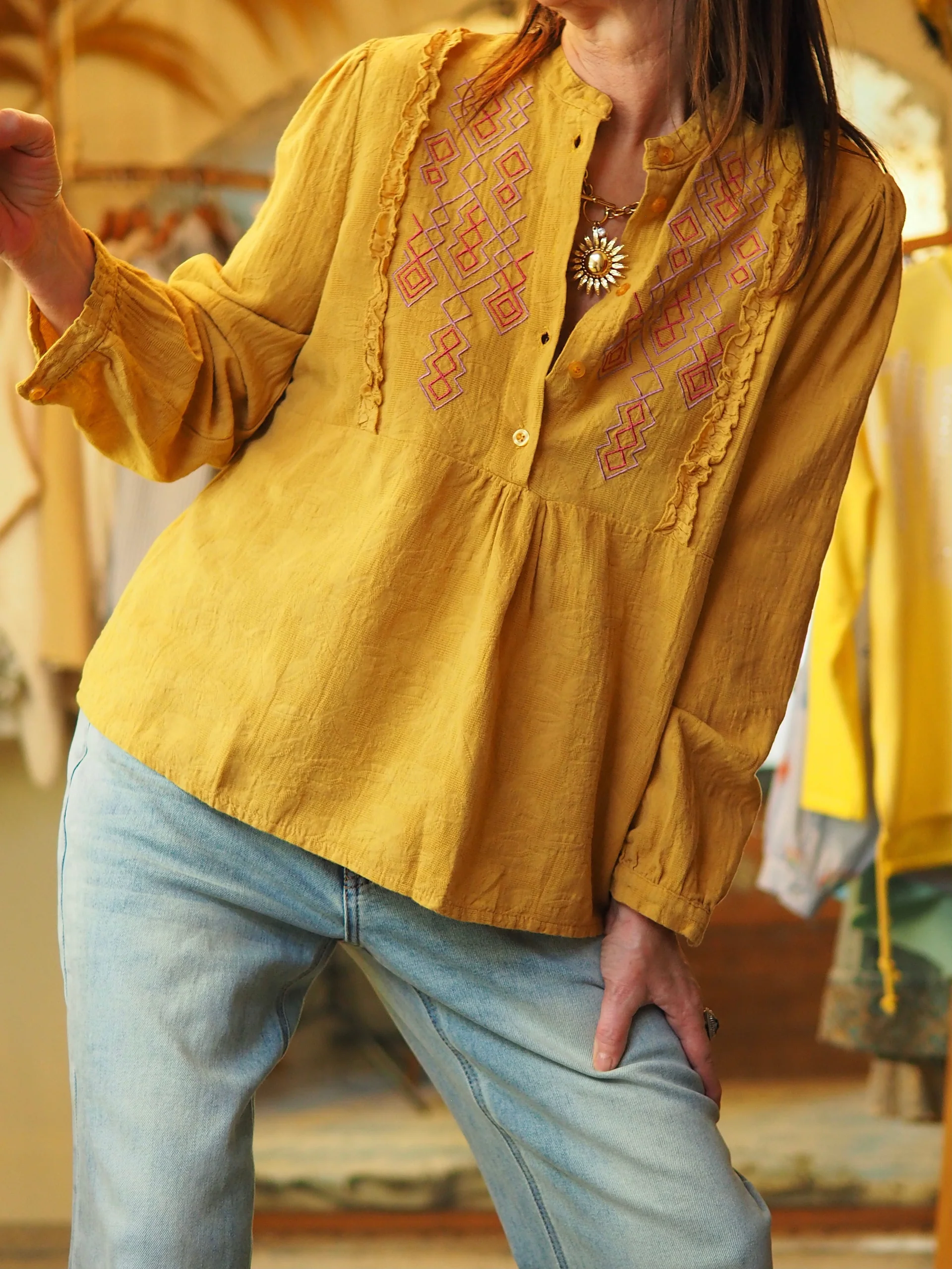 Blouse Hésita safran