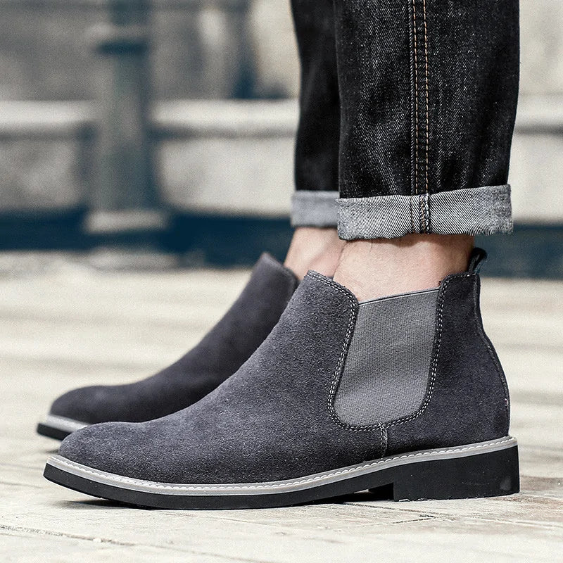 ClassiqueChic – Bottes Chelsea en Daim pour Hommes – Image 6